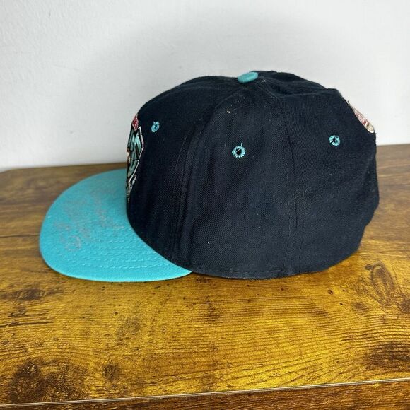 1994 Vancouver Grizzlies New Era Snapback Hat Signed By Bryant Reeves Vintage - Picture 6 of 11